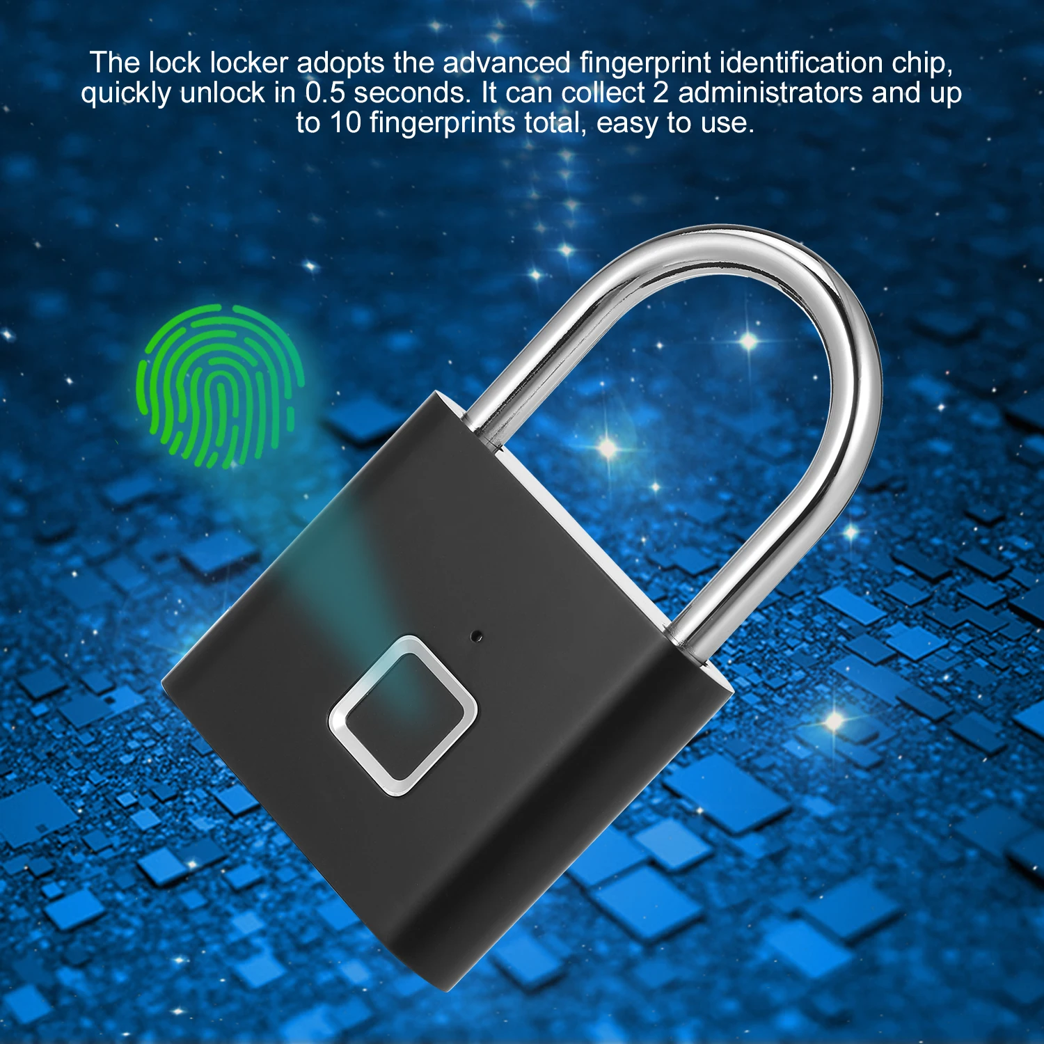 Бесключевая USB перезаряжаемая дверная Блокировка отпечатков пальцев смарт замок