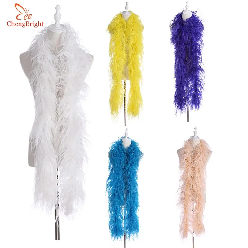 Beatiful 2 Yards fluffy ostrich feather boa skirt Costumes/Trim for