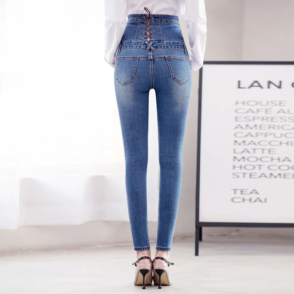 Женские джинсы с высокой талией, Женский Большой обтягивающий большого размера, брюки, джинсы, брюки для женщин, для мам, узкие эластичные Стрейчевые джинсы с высокой талией
