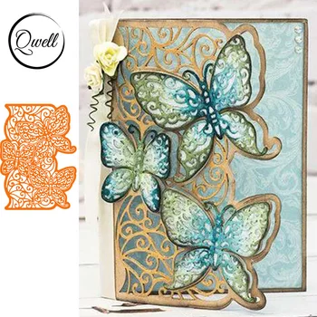 

QWELL Butterfly Frame Lace Metal Cutting Dies for Scrapbooking and Card Making Paper Embossing Craft New 2019 die cuts