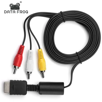 

Data Frog Cable Length 1.8M Audio Video Cable For Sony PS2/PS3 Gamepad Anti-interference AV Cable For PlayStation2/3