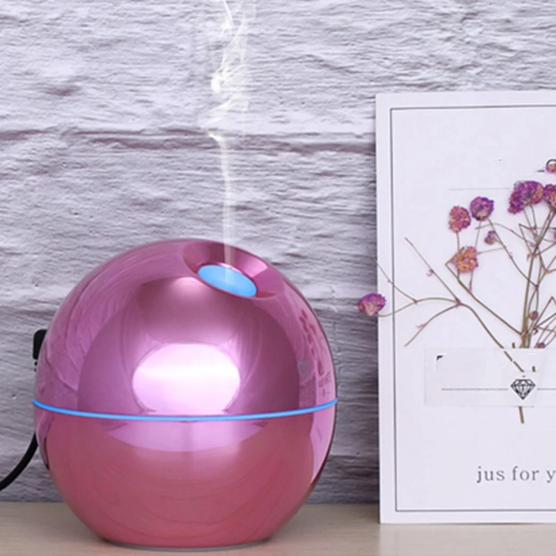 

New 130Ml Usb Ultrasonic Air Humidifier Diffusers Aromatherapy Essential Oil Diffuser Humidifier Plating for Office Car