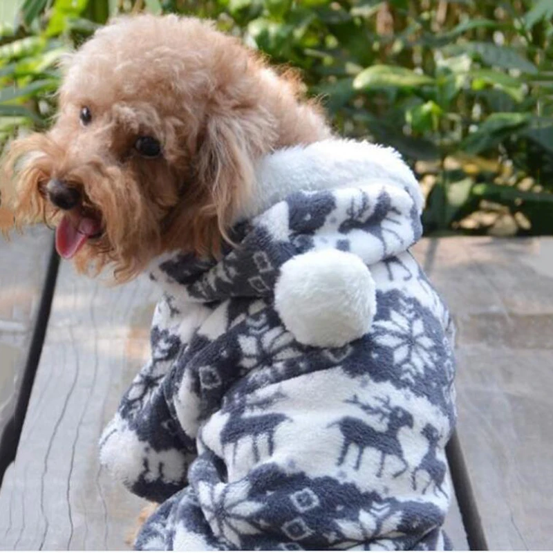 С капюшоном мягкая одежда для собак маленькая собака щенок домашних питомцев с