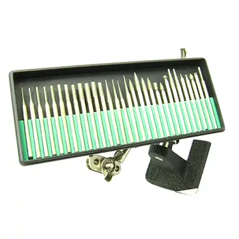 

30Pcs 3mm Diamond Point Burr Drill Bits Engraving Grinding Tool Accessories
