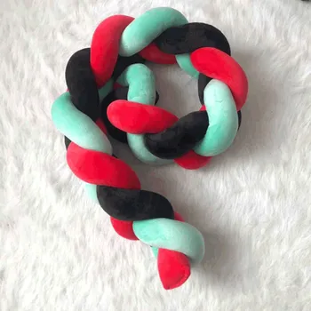 

Baby Bumper Bed Braid Knot Pillow Cushion Bumper For Infant Bebe Crib Protector Cot Bumper Room Decor