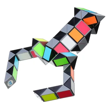 

Mini Snake Speed Colorful 3D Magic Ruler Cube 72 Segments Speed Twist Magic Cube Puzzle Sticker Party Colorful Educational Toys