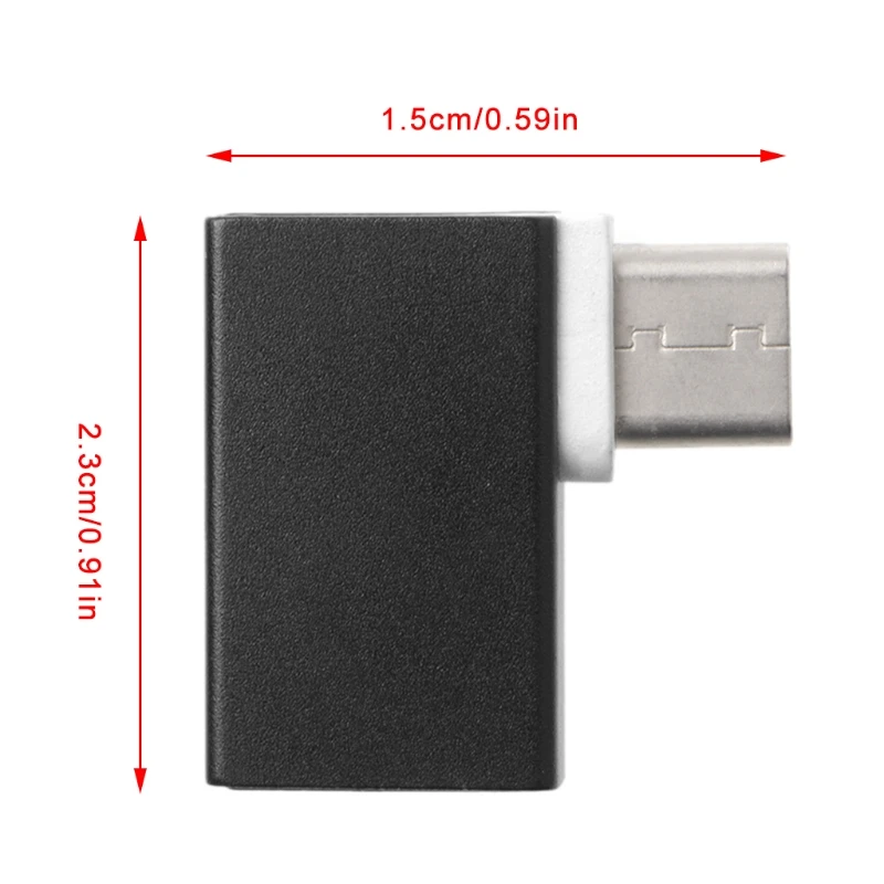 90 градусов Тип C к USB 3,0 Женский OTG конвертер данных для Macbook Android телефон X6HB