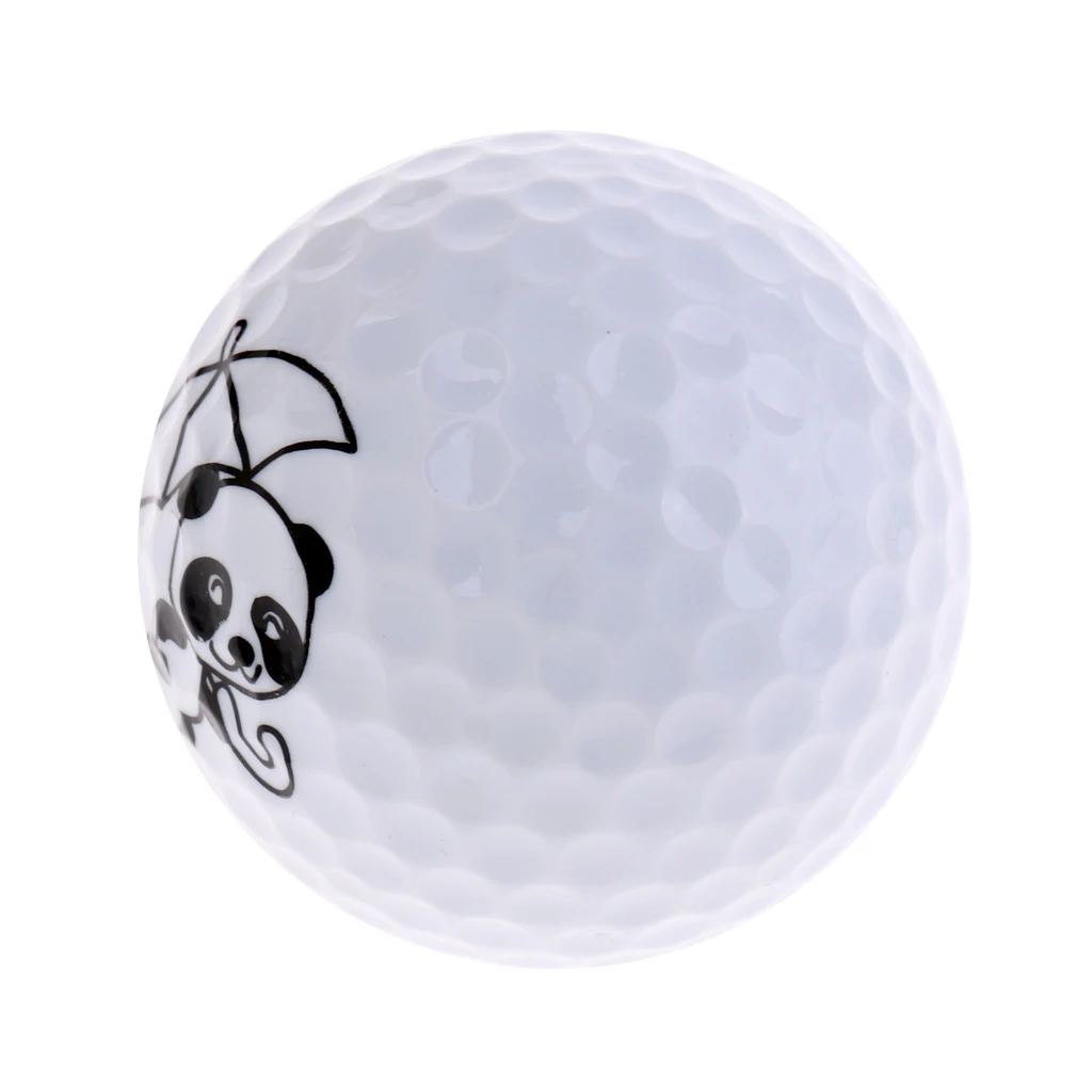 Горячая мяч для гольфа Новинка Веселые мячи для гольфа прекрасный узор панда мяч для гольфа Супер многоцветные подарочные мячи для гольфа