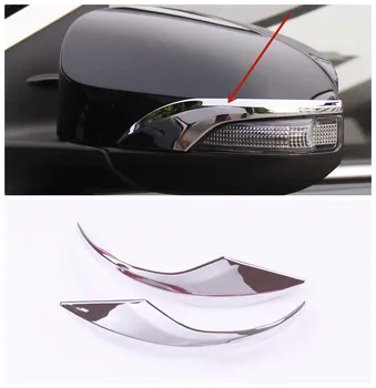 

2pcs ABS Chrome Car Rearview mirror decoration strip Cover Trim Car Stickers Styling Accessories For Toyota VIOS 2019 2020