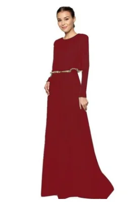 Халат Musulmane для взрослых Jilbabs и абайя Турецкая абайя мусульманское платье исламское поклонение Ложные два пакистанский Дубай костюм для девочек - Цвет: 3
