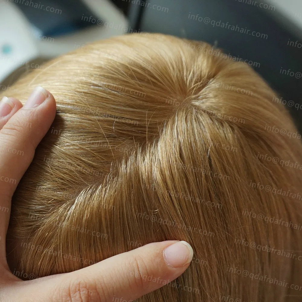 Hstonir парик из европейских волос Pelucas De Mujer еврей Kosher Demi Perruque Pesach Шелковый Топ Sheitel многослойный парик remy hair JW06