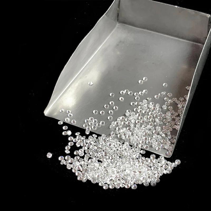 

DF white color small size synthetic moissanite round shape loose stone 0.9mm to 2.9mm Gemstones for Jewelry Making DIY