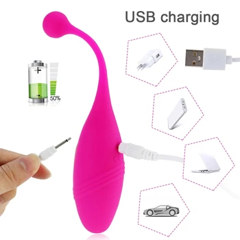 Remote Control Vibrator 10 Modes Wireless Vibrat USB Charging Panties Vibrating Balls G Spot Stimulator Adult Sex Toy Clitoris 3