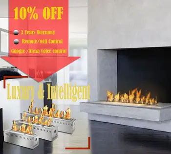 

on sale 24 inch bio camini a bioetanolo remote fireplace burner insert