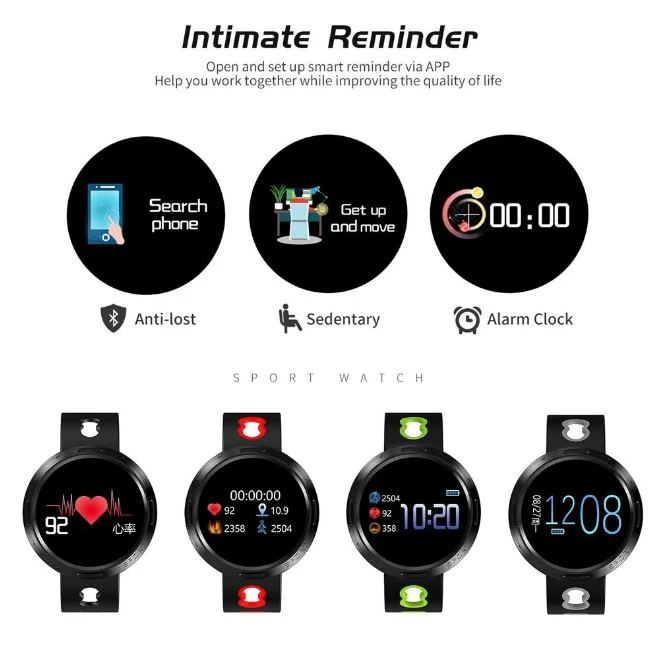 M58 Men SmartWatch Waterproof Smart Watch Ip68 Fitness Bracelet Heart Rate Monitor Watches For Women Color Screen Smart Band