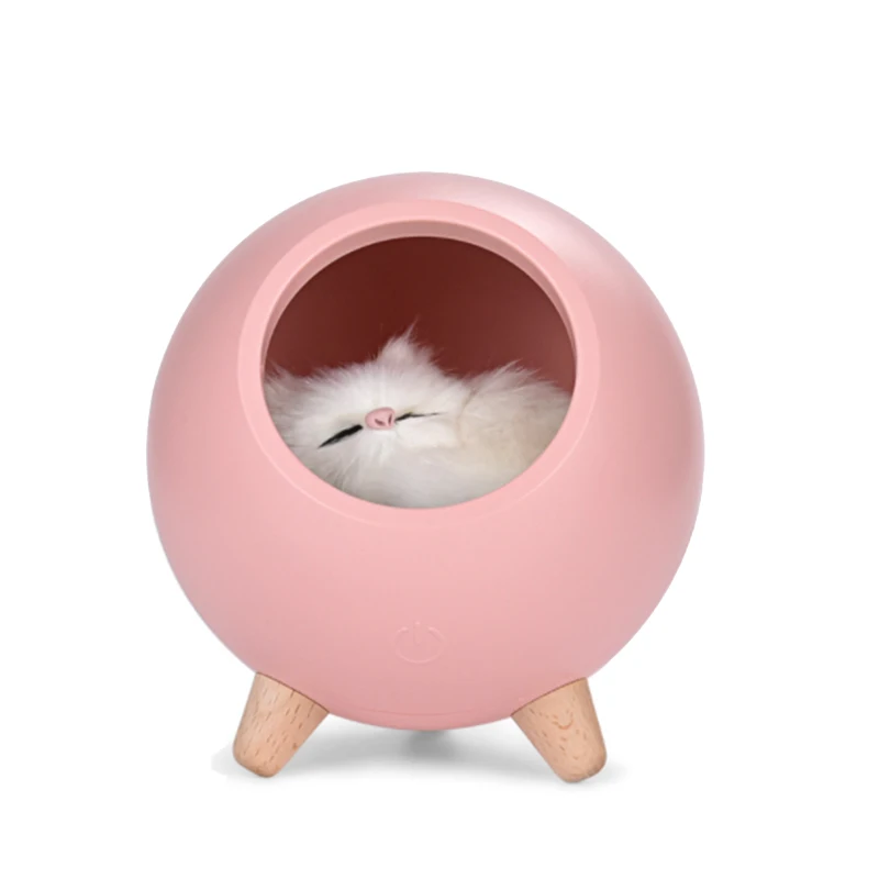 Cute Cat House Bluetooth Speaker Night Light Press Dimming LED Baby Kids Bedside Sleep Lamps Bedroom Home Decor | Электроника