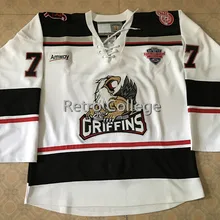 Grand Rapids Griffins White77 Evgeny Svechnikov 31 Джаред Коро хоккейная трикотажная вышивка сшитая под заказ любое количество и имя