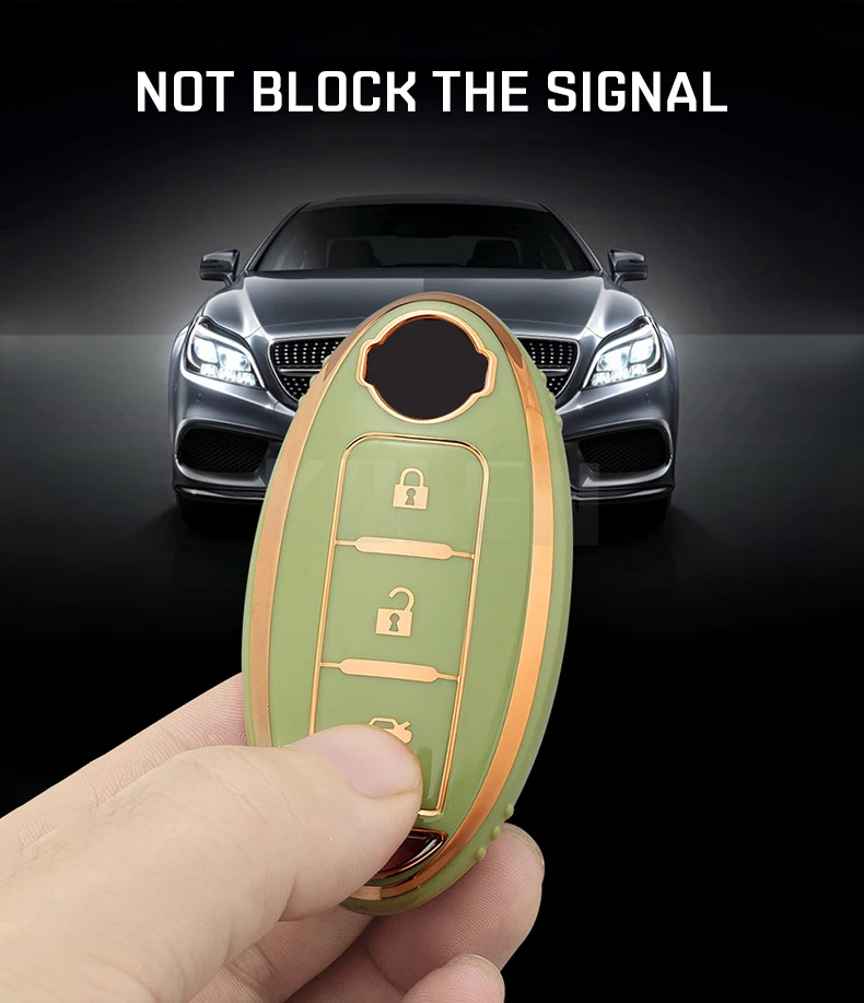 Nuovo TPU Car Key Case Cover Shell Fob per Nissan Qashqai X-Trail T31 T32 Juke J10 J11 Tiida Altima Pathfinder calci per Infiniti - H1f28703250a44cb294a2c78230127ec1K