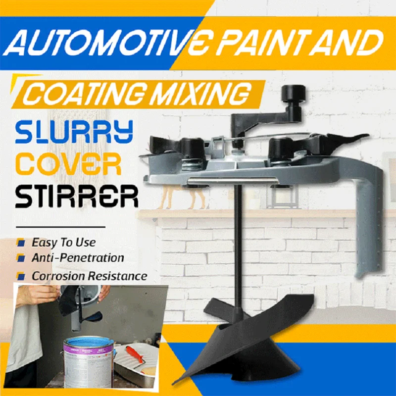 Mixing Mate Paint Can Lid Mess-Free Handle Paint Mixer Correction to Stir Pour Store Paint Coating Mixing Slurry Cover Stirrer