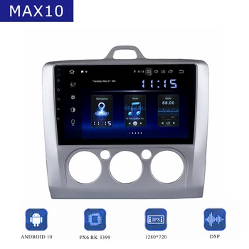 

Car 1 din Android 10.0 Multimedia Player For ford Focus 2 Radio 2004-2011DSP CarPlay 1280*720 IPS Screen 4GB+64GB Bleutooth
