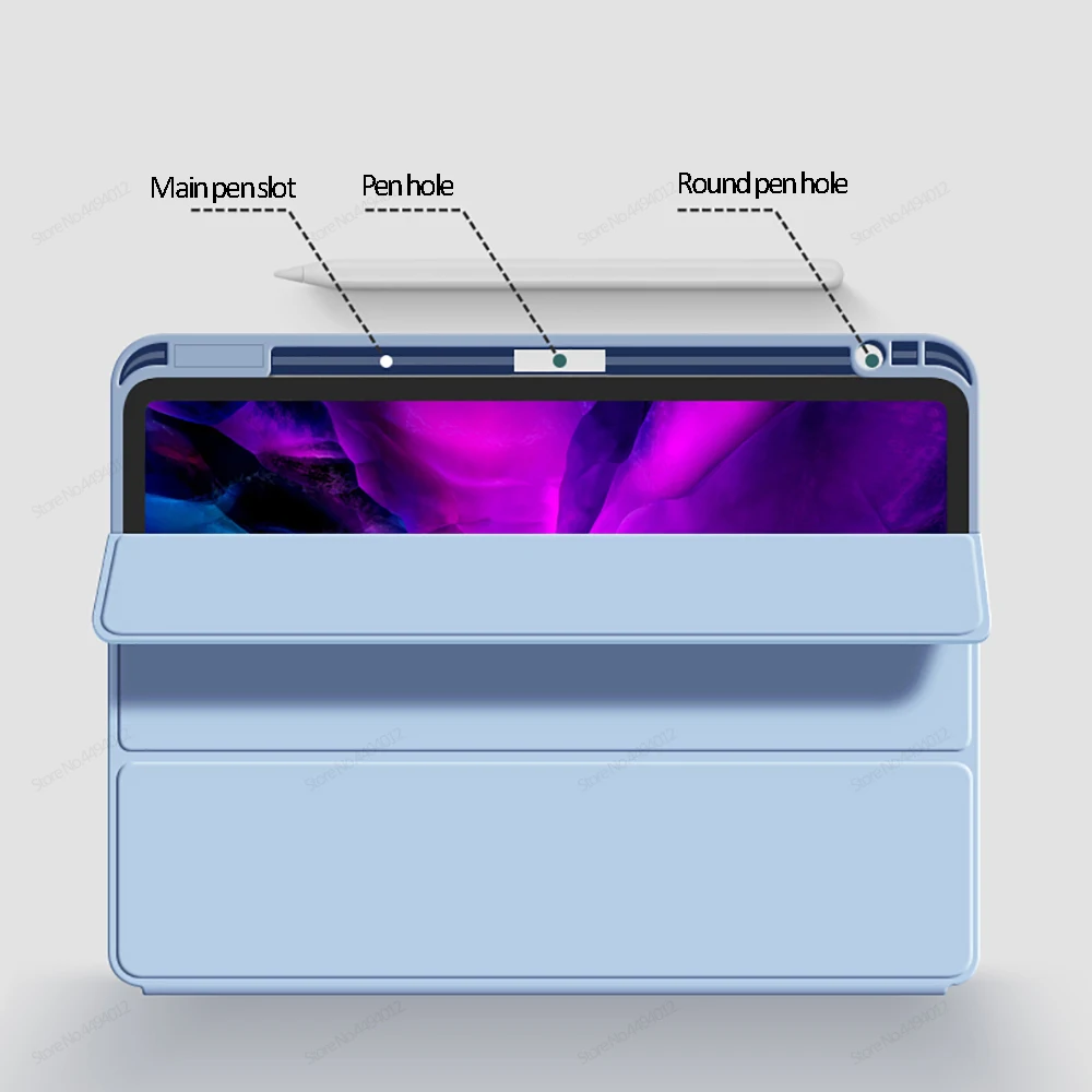 iPad Air 4 Case Air 5 iPad Pro 11 Case Pro 12.9 5th Generation Funda Wireless Charge Pencil Holder ipad case tablet case