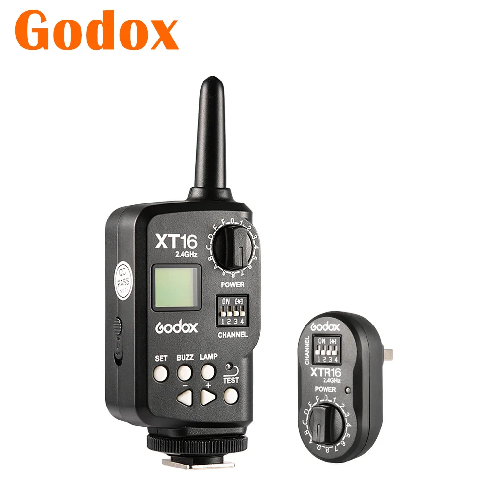 Godox XT-16 XT16 2.4G Wireless Strobe Head Flash Trigger XTR-16 Receiver For DE300 DE400 SK400 SK300 DS DP QS QT Monolight | Электроника