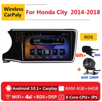

2 din 8 core android 10 car radio auto stereo for honda City Grace 1 2014 2015 16 2017 2018 navigation GPS DVD Multimedia Player