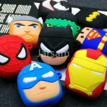 Милый мультяшный беспроводной Чехол для наушников для Apple AirPods 2 Силиконовый чехол для зарядки наушников Защитный чехол для AirPods