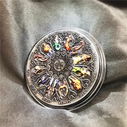 Tarot Constellation Commemorative Coin Retro Sun and Moon Constellation Guardian Coin Friendship and Love Small Gift