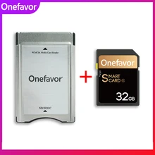 Onefavor 32gb 16gb u3 sdhc memória 90 mb/s cartão sd com adaptador leitor de cartão pcmcia para mercedes benz mp3 cartão de memória