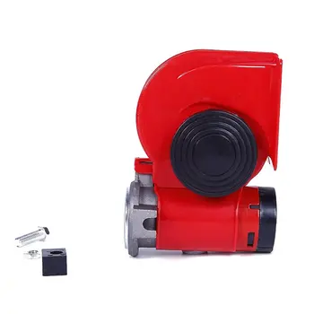 

Hw-1200A Car Snail Horn Red 12V Air Pump Snail Horn Car Motorcycle Electric Horn High Bass Snail Horn