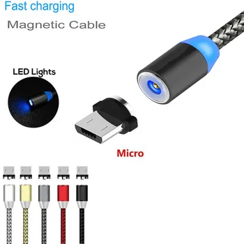 

1M Cable For Huawei Honor 5X 6X 7X 8X 7A pro P6 P7 P8 P9 P10 lite Mate 7 8 USB Magnetic Cable Micro Charge Quick Charger Cables