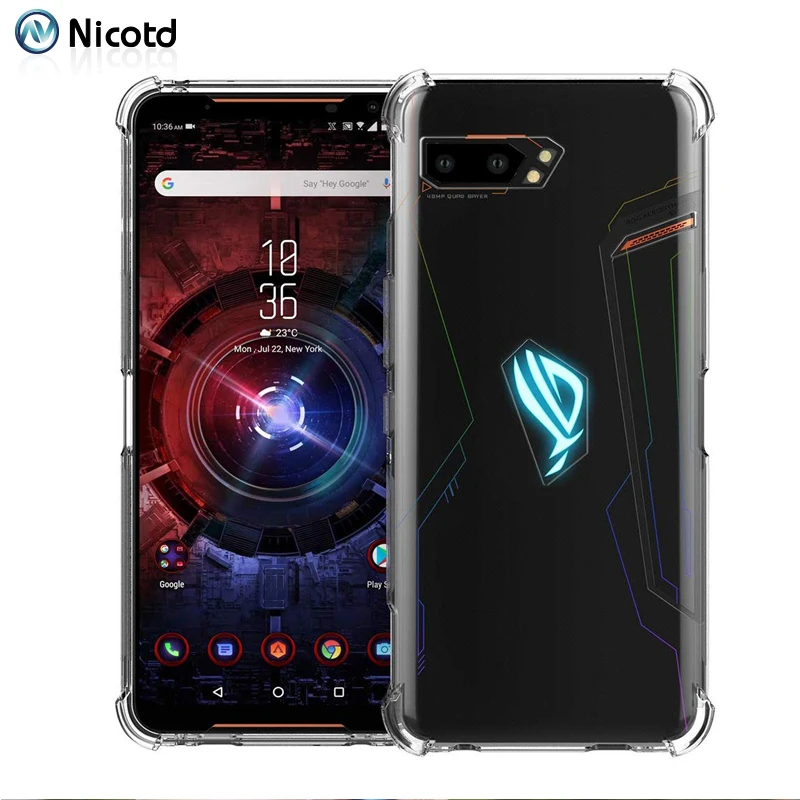 Противоударный мягкий чехол из ТПУ на воздушной подушке для Asus ZS660KL ROG Phone | Отзывы и видеообзор
