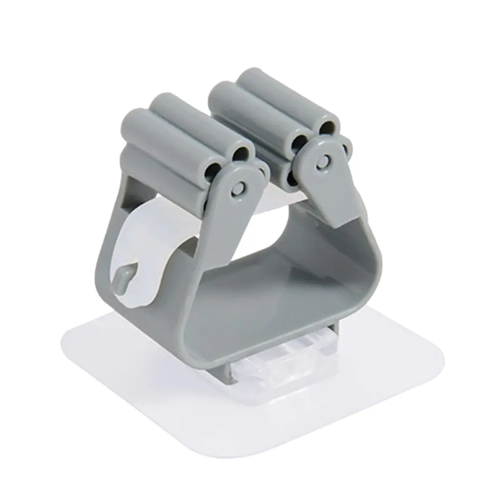 

Punch-Free Strong Seamless Mop Clips No Trace Stickers Mop Holder Mop Hook Mop Clip Hook Professional Fashion