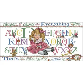 

Lovely girl patterns Counted Cross Stitch 11CT 14CT 18CT DIY Chinese Cross Stitch Kit Embroidery Needlework Sets