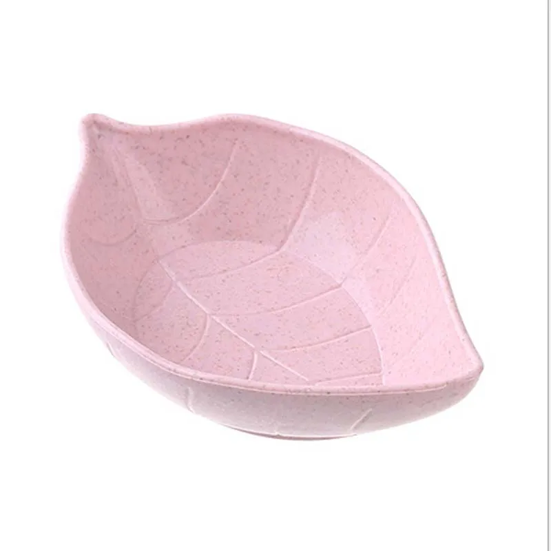 pink Креативное блюдо для малышей, Детская миска, пшеничная соломенная тарелка для соевого соуса, тарелка для риса, подтарелка, японский пищевой контейнер - Цвет: pink