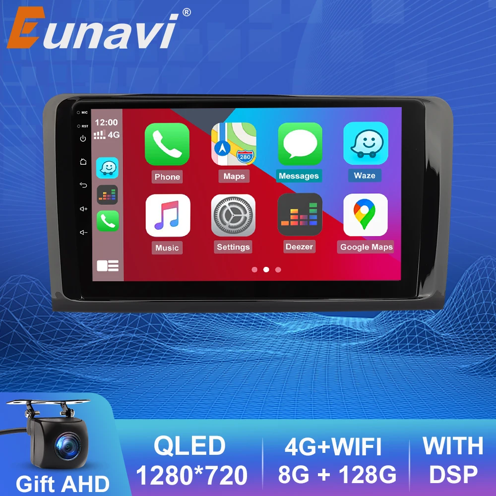 Автомагнитола Eunavi 2Din Android GPS для Mercedes Benz ML GL W164 ML350 ML300 ML500 GL320 GL350 GL450 X164 | Автомобили и