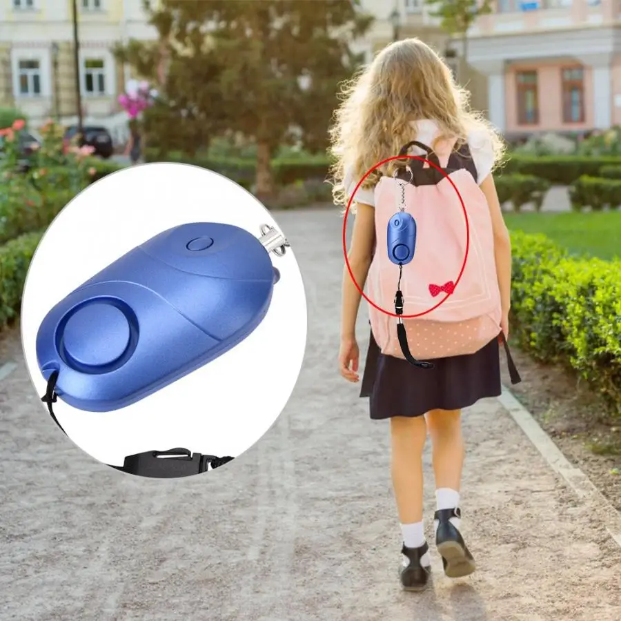 

130db Alarm Personal Security Alarm Key Chain With LED Light For Women, Children, Elderly
