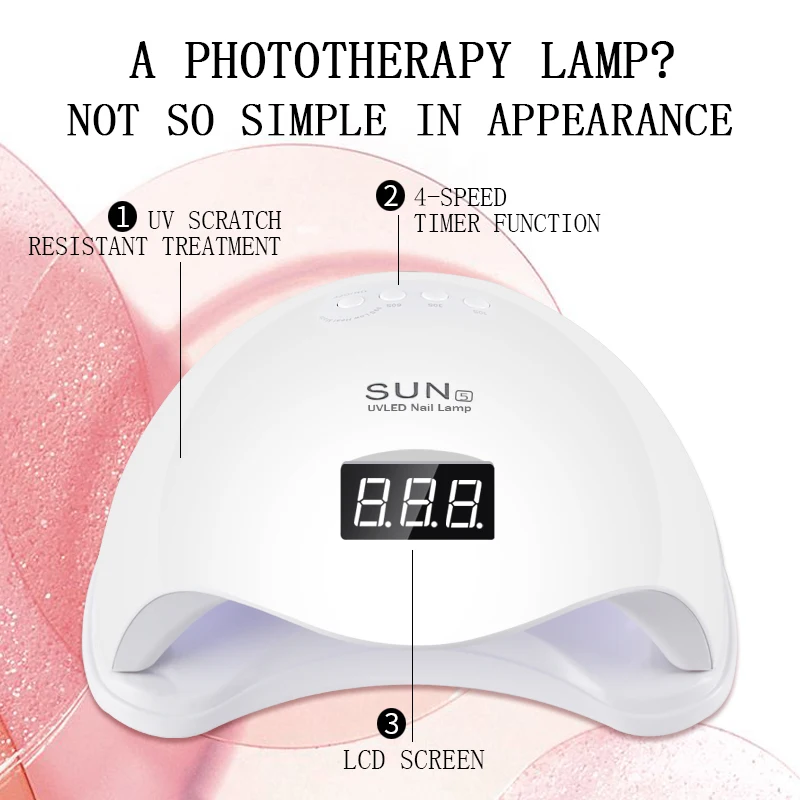 УФ лампа для сушки гель лака с автоматическим датчиком 48 Вт|Сушилки ногтей| |