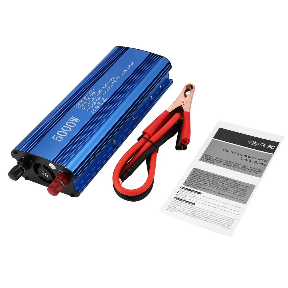 

Professional 3000W/5000W Power Inverter DC to AC Home Fan Cooling Side LED Display Car Converter for Household Appliances