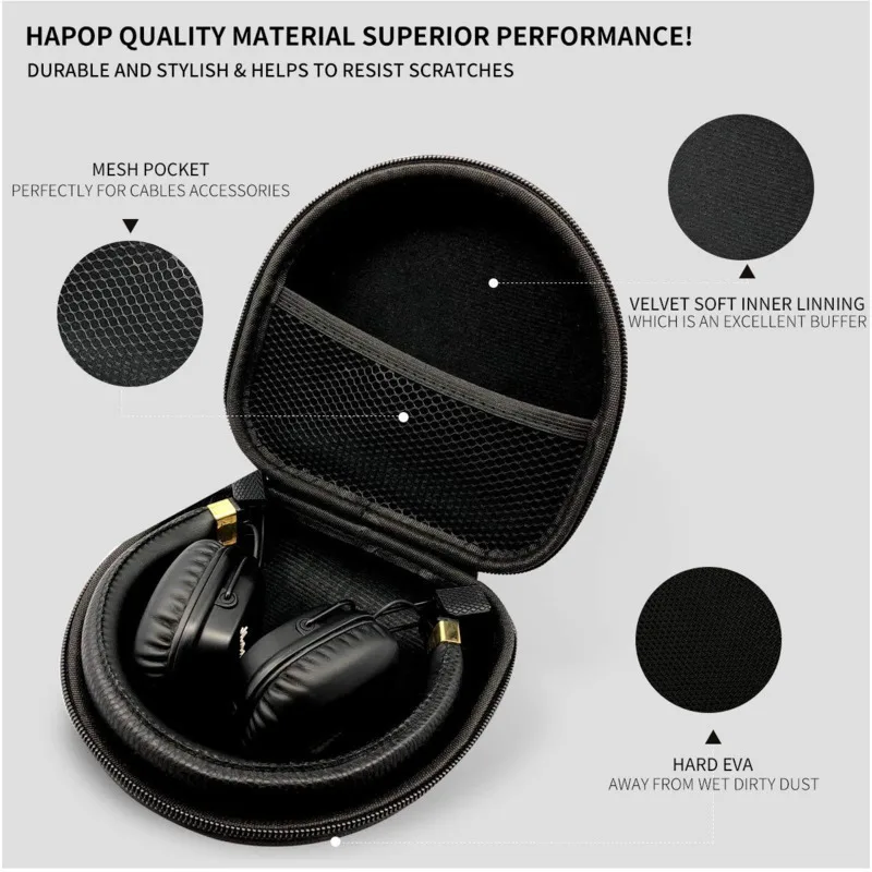 Pouch Headphone Case box On Ear Headphones For Marshall Major 