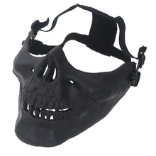 Маска на половину лица с черепом, армейский веер, курица, еда, джедай, выживание, CS поле, наружная защитная маска