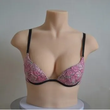 

Female mannequin body bust silicone soft imitation real model 75B / C bust model underwear bra display shooting props doll D070