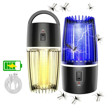 

USB Rechargeable Mosquito Killer Trap LED Night Light Lantern Bug Insect Lights Killing Pest Repeller 2 in 1 Camping Lamp New