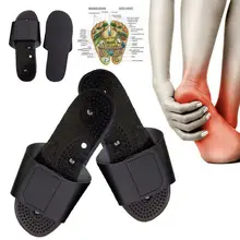 Массажная Терапия сланцы с электродами иглоукалывание терапевтический электрод массажные тапочки тело ног расслабляющий массажер машина