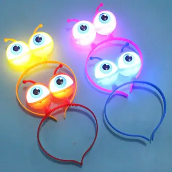 

4Pcs/Set Adult Kids Insect Eyes Pattern Hair Hoop Luminous LED Light Headband