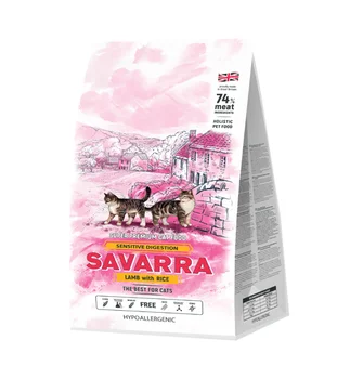 

SAVARRA SAVARRA ADULT CAT SENSITIVE DIGESTION for adult cats with allergies to lamb and rice