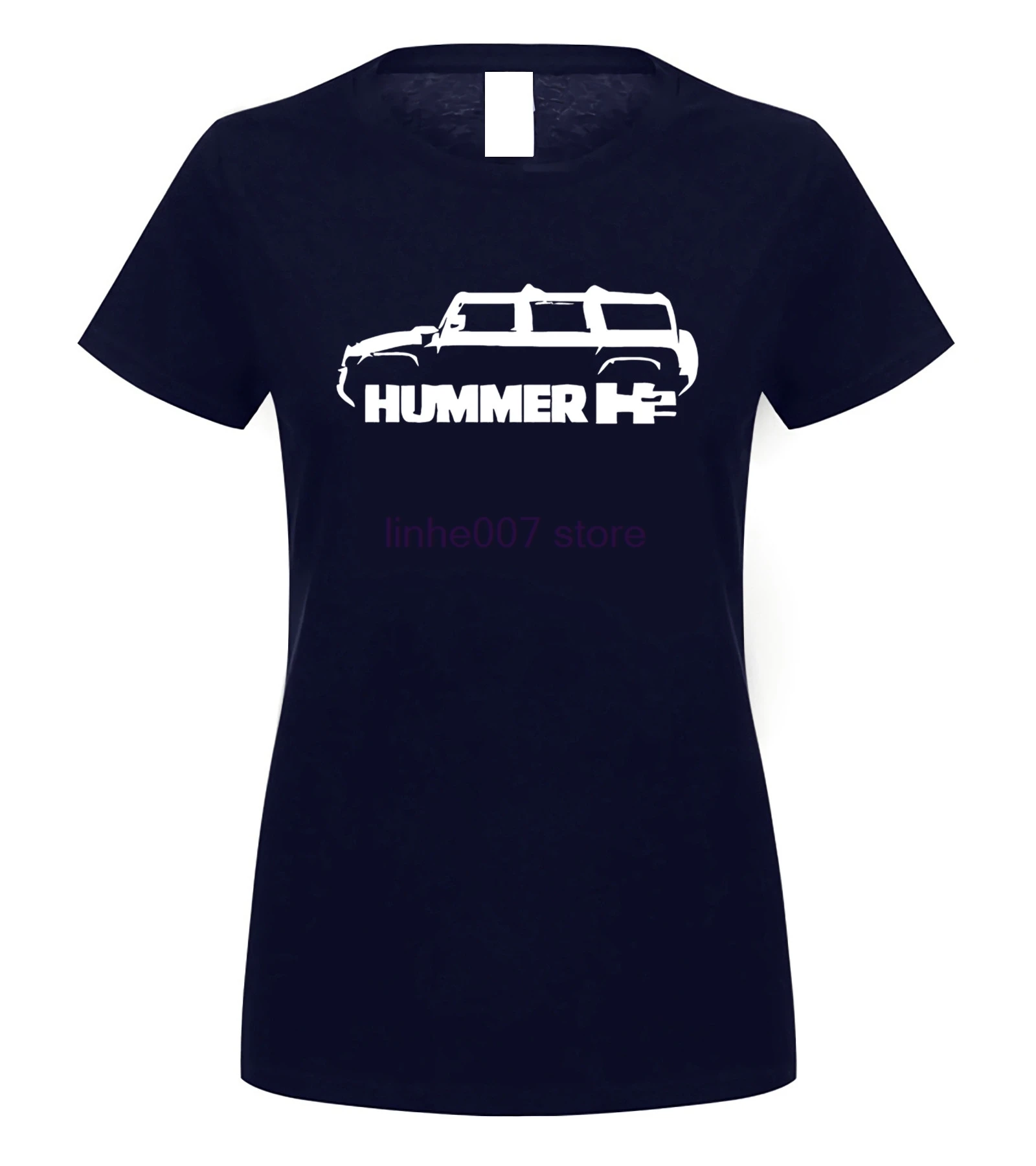 women navy Hummer H2 Классическая SUV 4x94 футболка Новая футболка - Цвет: women navy