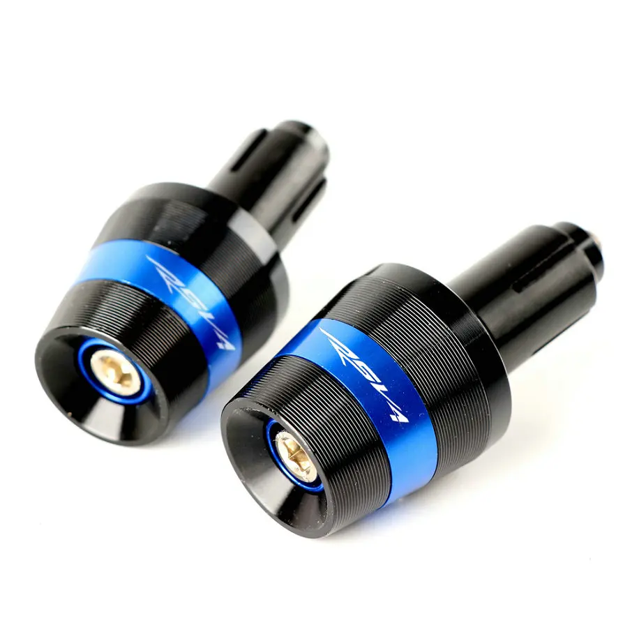 Для Aprilia RSV4 FACTORYRSV4-RRR 7/8 ''22 мм ручки для Руля Мотоцикла, ручка для велосипеда, Торцевая крышка, вилка слайдера - Цвет: Blue