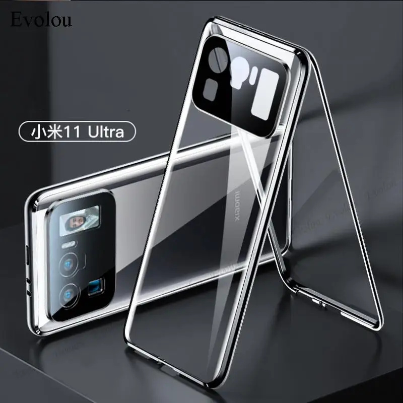 360 Metal Frame Cover For Xiaomi Mi 11i 5G Magnetic Flip Case Xiaomi Mi11i  Coque Shockproof Cases Xiao mi 11i Double Glass Funda - AliExpress